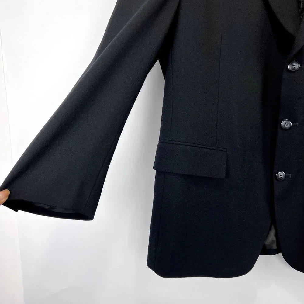Rossi Umberto Rossi‎ Men Suit Wool 100% Black 3 Buttons down Size 44R/Large